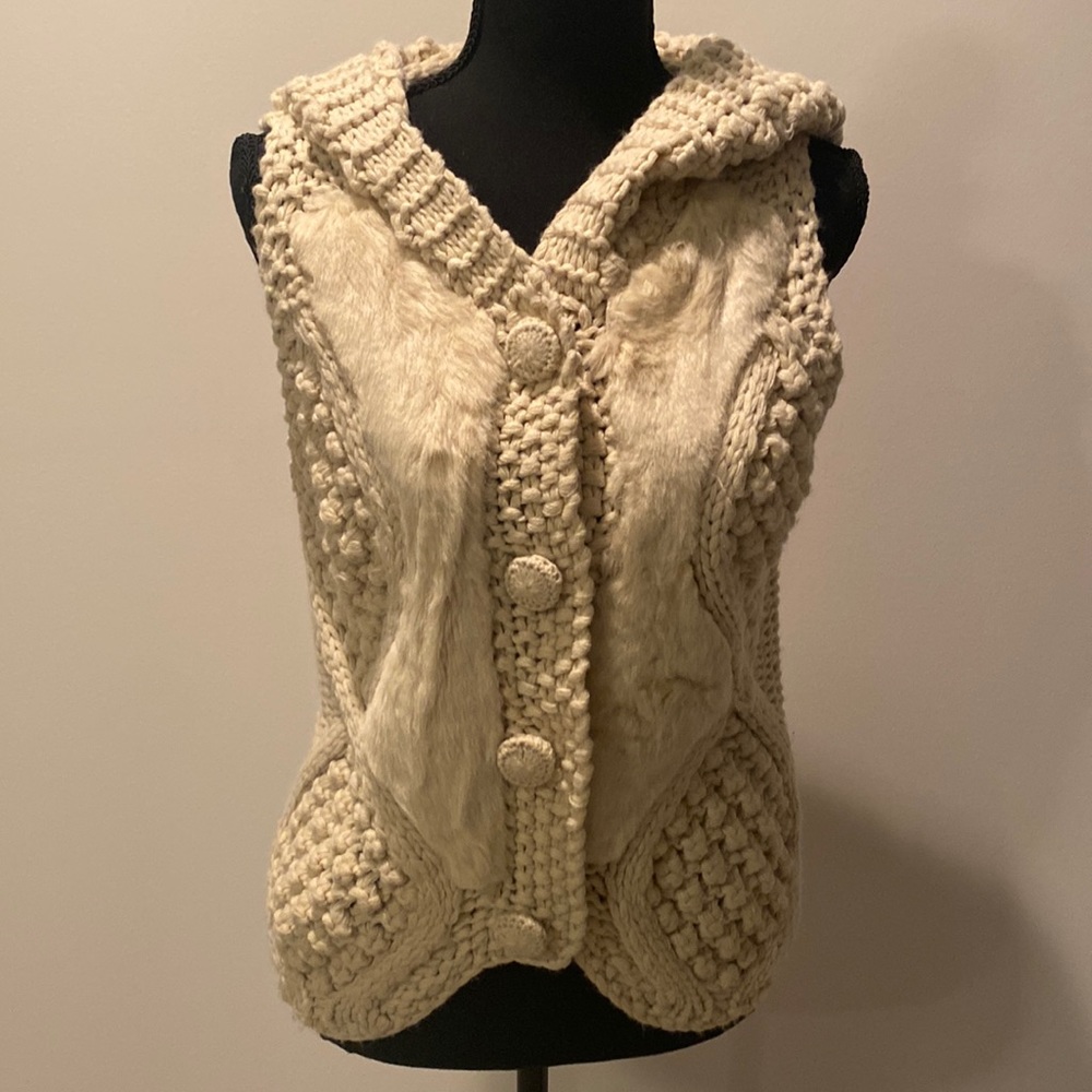 Cozy Cream Knit Vest